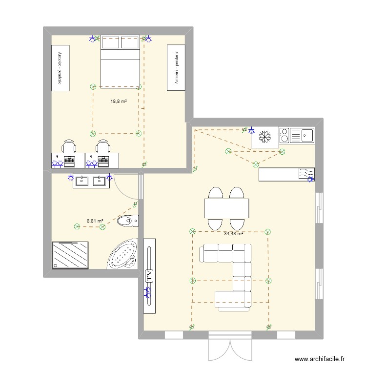 Plano. Plan de 0 pièce et 0 m2