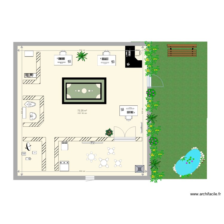 DISTRUBUCION . Plan de 0 pièce et 0 m2