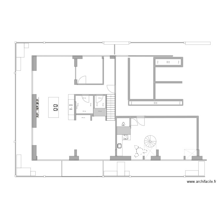 20Adown2-studeerkamer. Plan de 0 pièce et 0 m2
