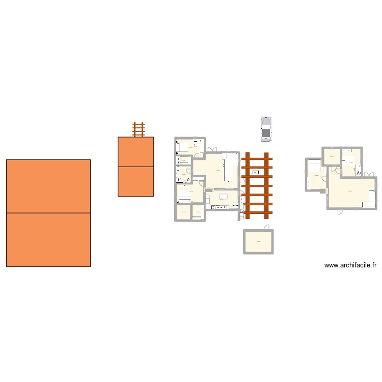 casa la sud, 93 mp. Plan de 0 pièce et 0 m2