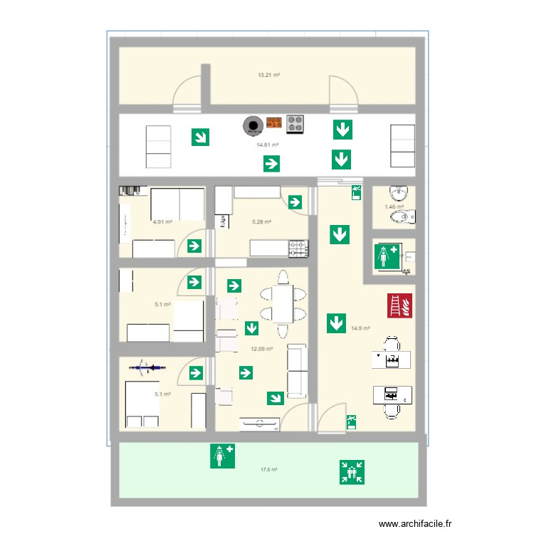 Plano casa. Plan de 0 pièce et 0 m2