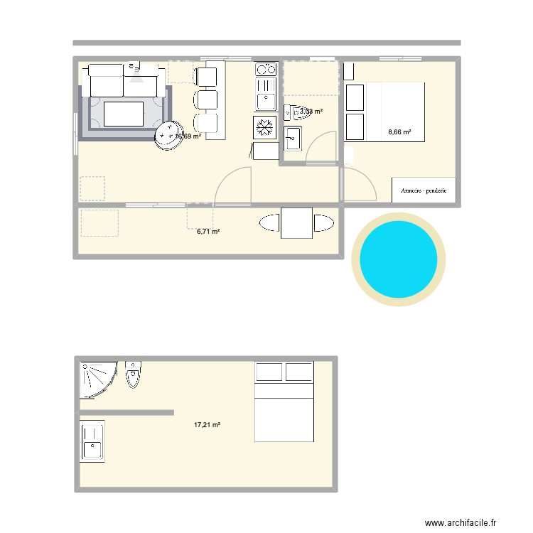 1Tiny. Plan de 0 pièce et 0 m2