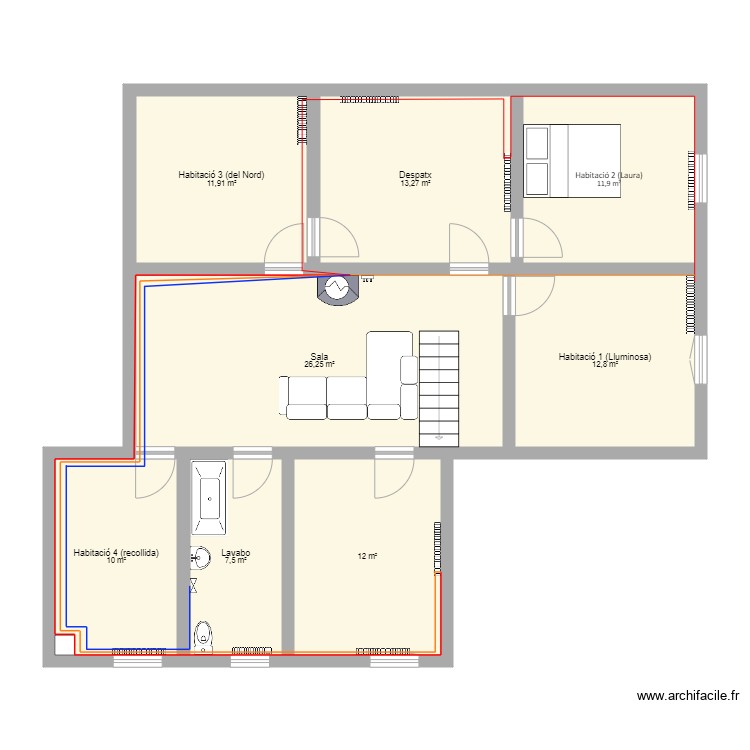Calefacció. Plan de 0 pièce et 0 m2 Calefacció. Plan de 0 pièce et 0 m2