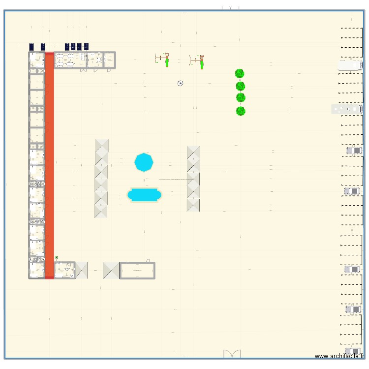 posada turistica. Plan de 0 pièce et 0 m2