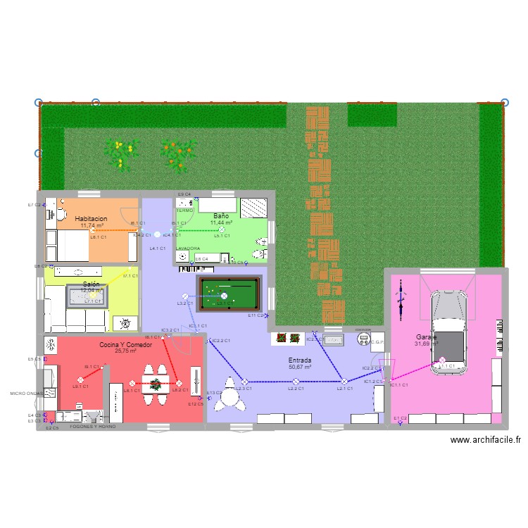 PROYECTO 1. Plan de 0 pièce et 0 m2