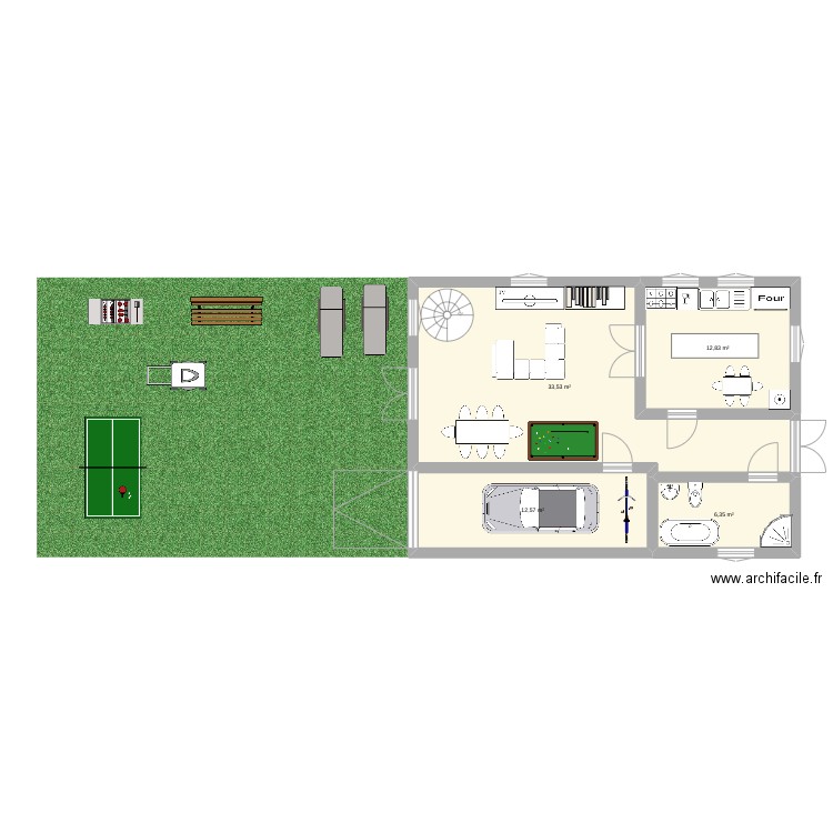 Casa en grupo. Plan de 0 pièce et 0 m2