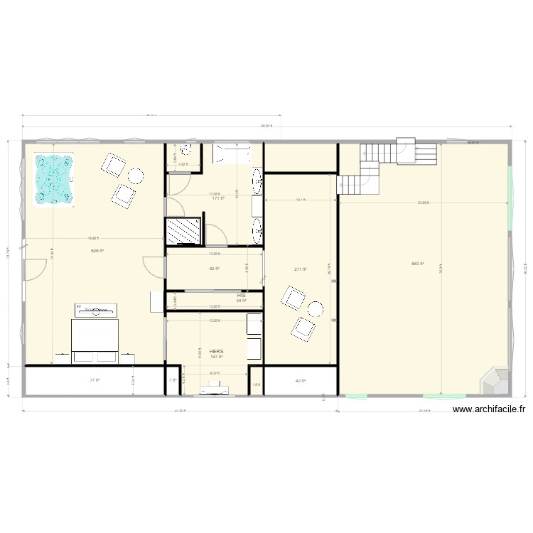 KJC upstairs. Plan de 0 pièce et 0 m2