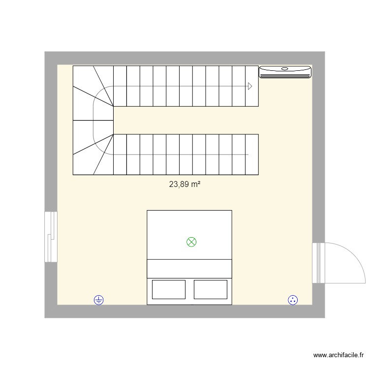 example. Plan de 0 pièce et 0 m2