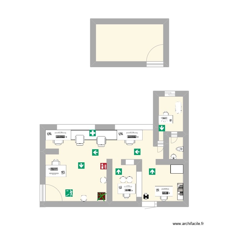 Segundo piso oficinas . Plan de 0 pièce et 0 m2