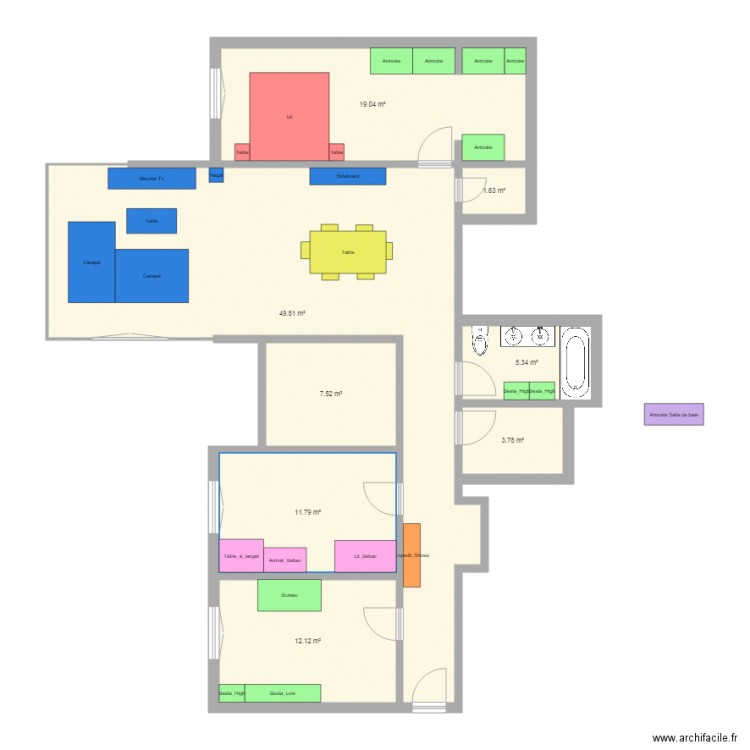 Thalwil Fabian. Plan de 0 pièce et 0 m2
