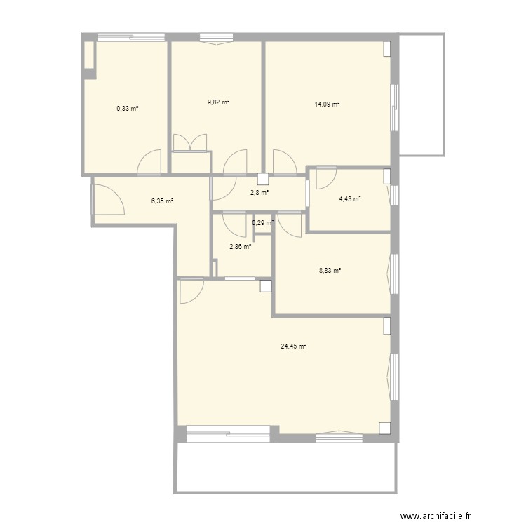 plano casona superficies. Plan de 0 pièce et 0 m2