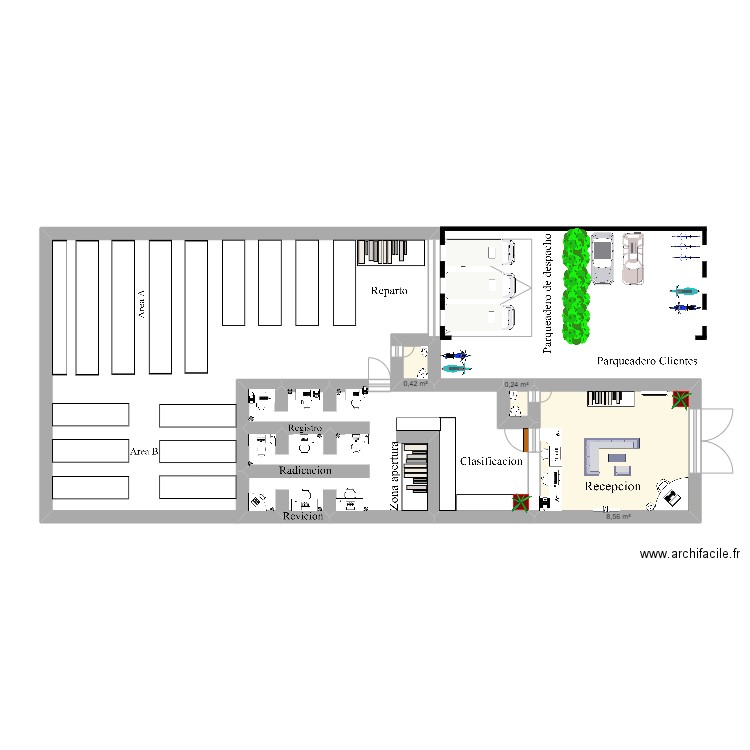 PLANO OFICINA TERMINADO. Plan de 0 pièce et 0 m2