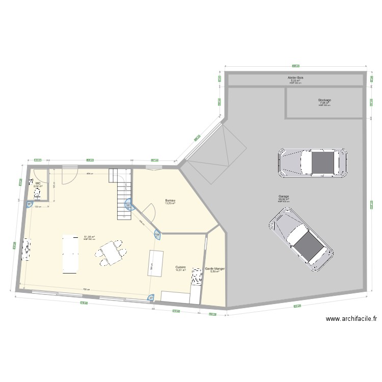Projet v1Rdc. Plan de 0 pièce et 0 m2