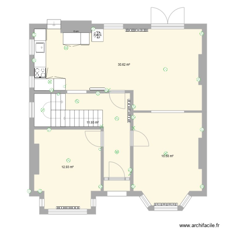 18 HFC Proposed Floor Plan alternative temp kitchen. Plan de 0 pièce et 0 m2