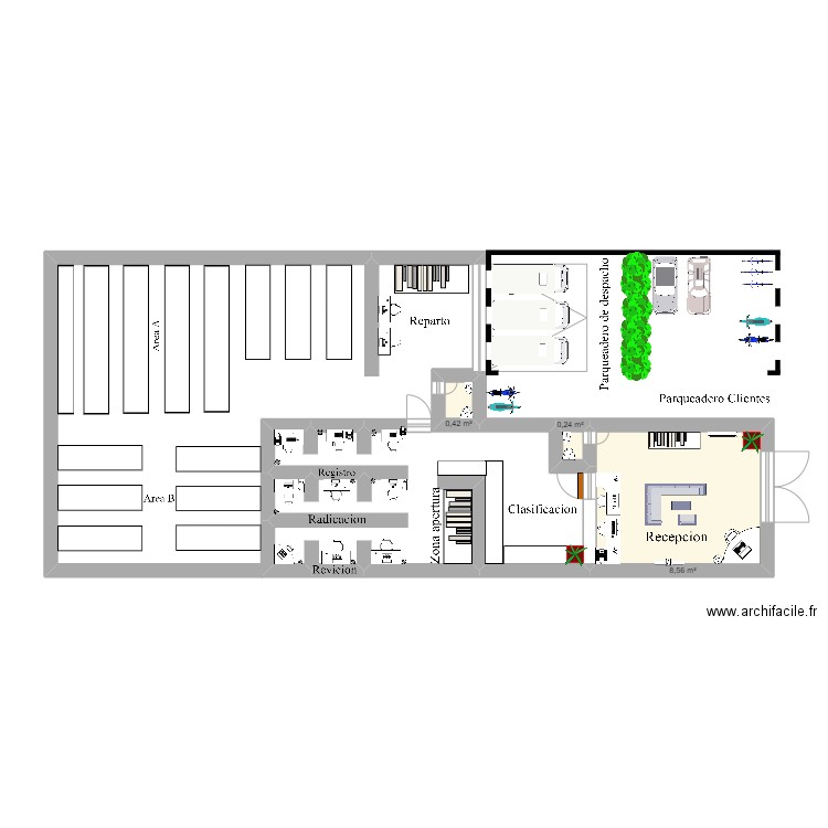 PLANO OFICINA TERMINADO BIEN. Plan de 0 pièce et 0 m2