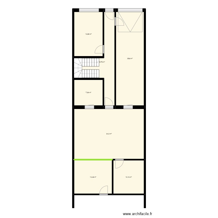 MARIA ASUNCIO ALFARRAS  PLANTA BAJA (VACIA). Plan de 7 pièces et 118 m2