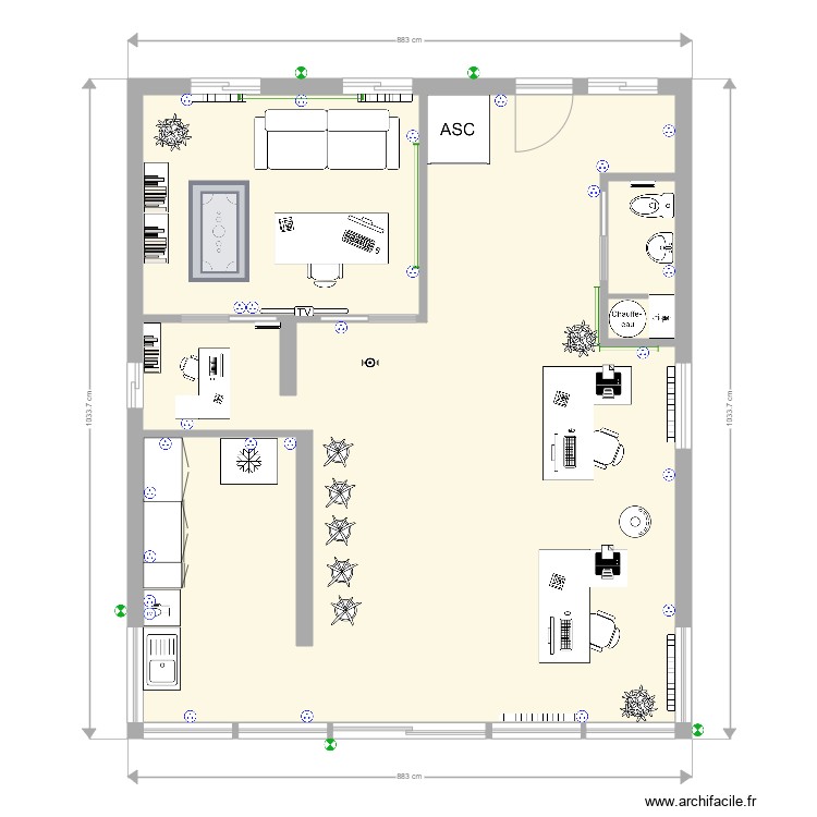 Main Office. Plan de 0 pièce et 0 m2