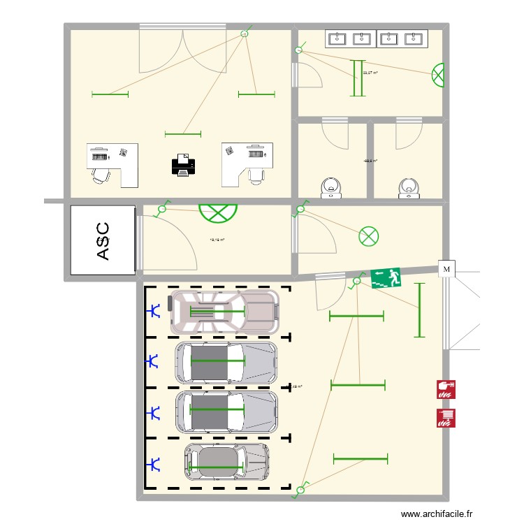 GARAJE. Plan de 0 pièce et 0 m2