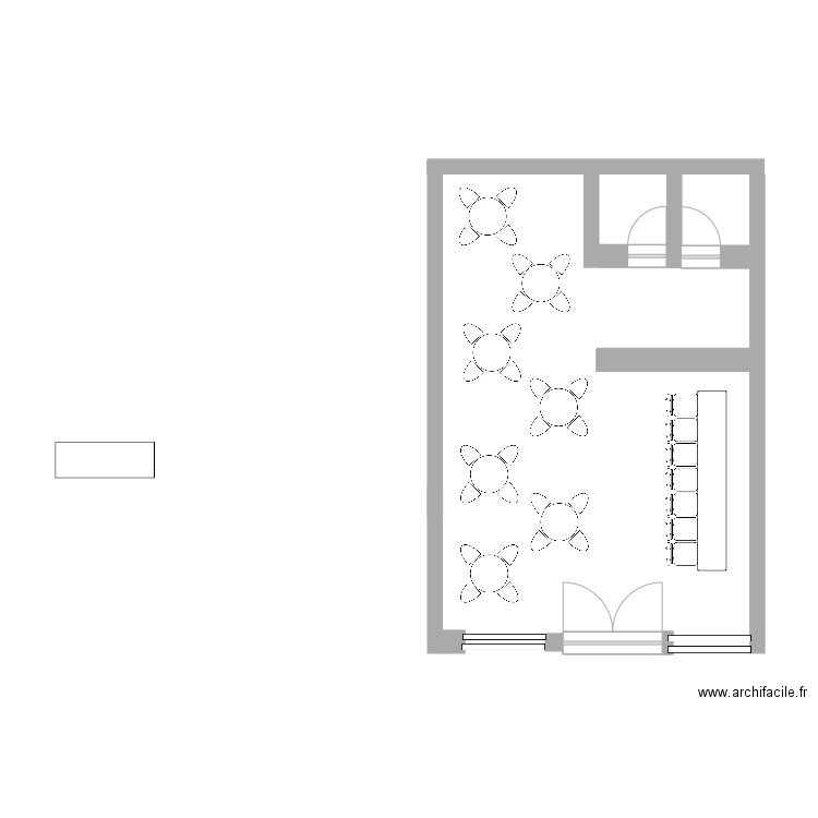 cafeteria. Plan de 0 pièce et 0 m2