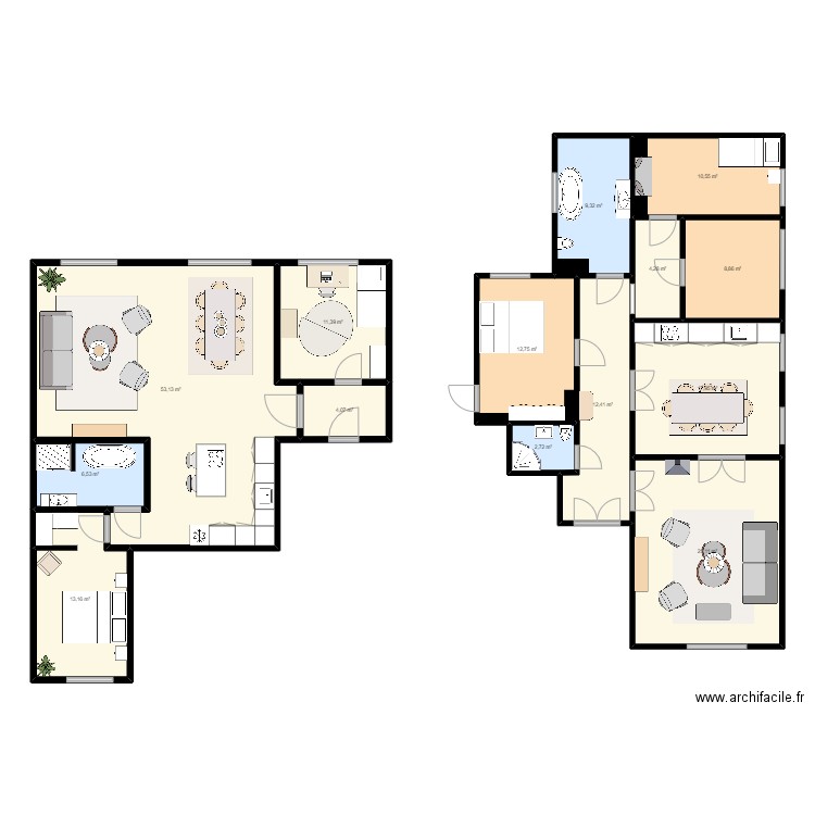 Oslo apartment 1. Plan de 0 pièce et 0 m2