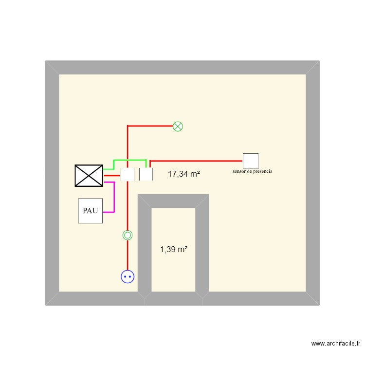 segundo plano. Plan de 0 pièce et 0 m2