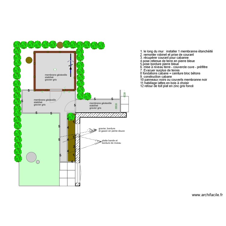 cabane jardin. Plan de 0 pièce et 0 m2