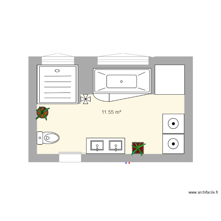 salle de bain 3. Plan de 0 pièce et 0 m2