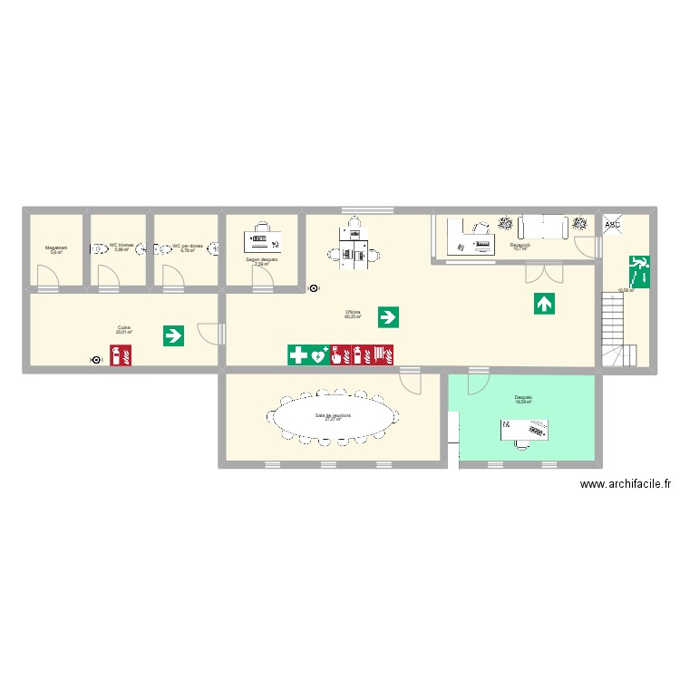 Primera planta. Plan de 0 pièce et 0 m2