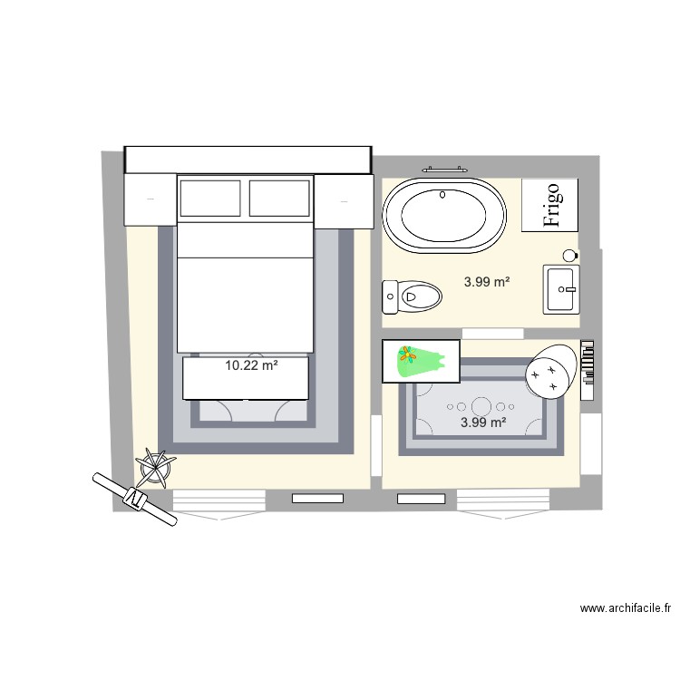 Option 1. Plan de 0 pièce et 0 m2