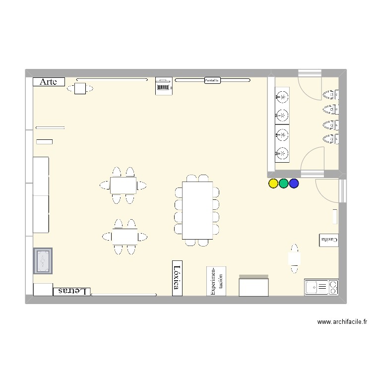 Aula dos soles. Plan de 0 pièce et 0 m2