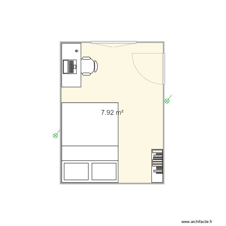 Chambre Madrid. Plan de 0 pièce et 0 m2