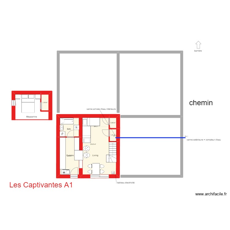 port leucate. Plan de 0 pièce et 0 m2
