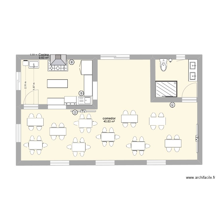 avance de seminario. Plan de 0 pièce et 0 m2