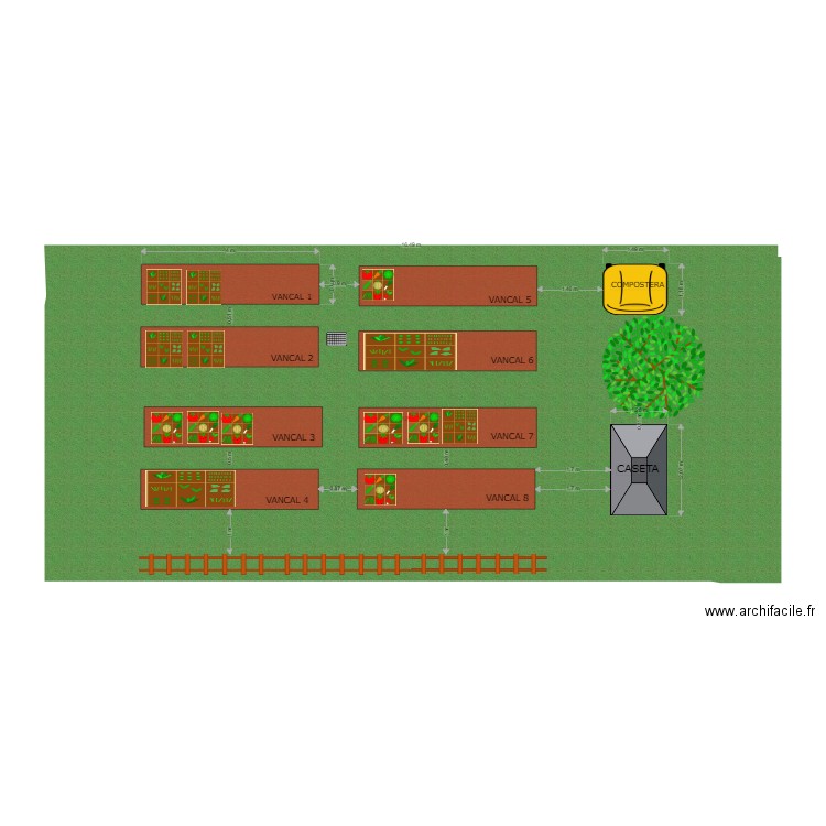 PLANO HUERTO. Plan de 0 pièce et 0 m2