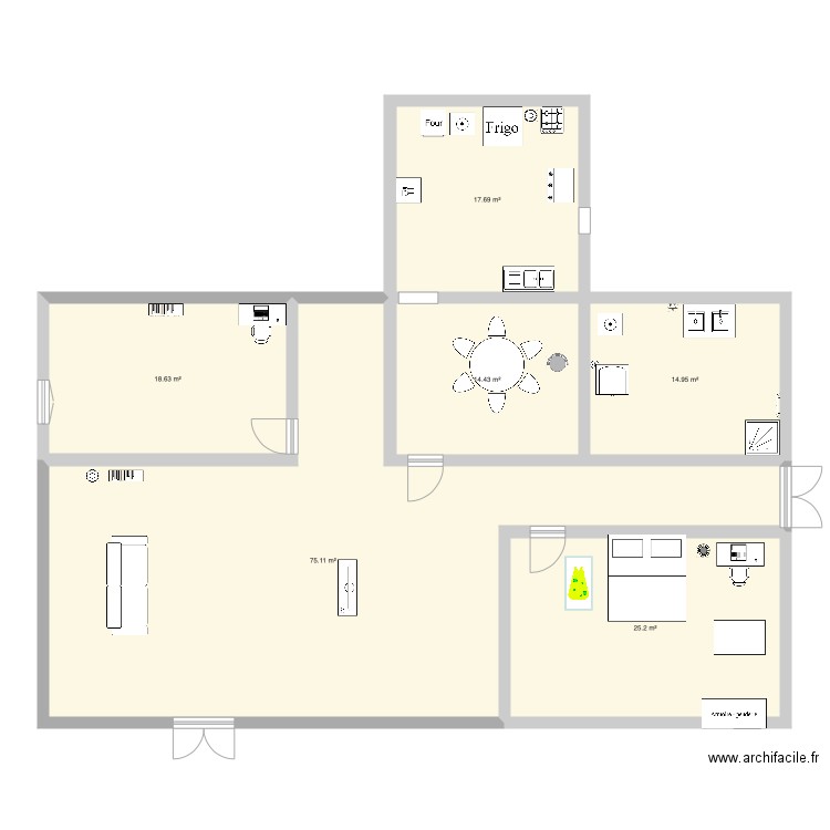 french class. Plan de 0 pièce et 0 m2