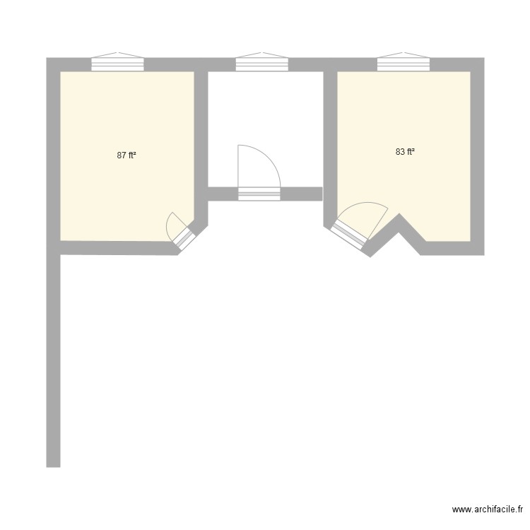 chalet. Plan de 0 pièce et 0 m2