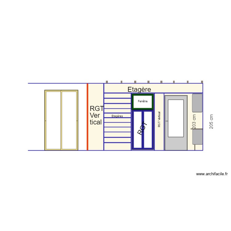 RANGEMENT ATELIER. Plan de 0 pièce et 0 m2