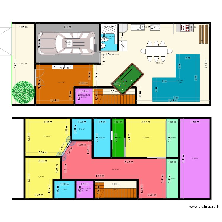 Casa Agua de Dios. Plan de 0 pièce et 0 m2