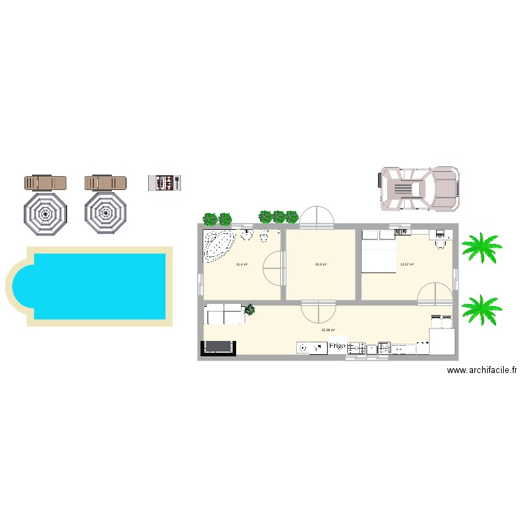 La casa de mis sueños. Plan de 0 pièce et 0 m2