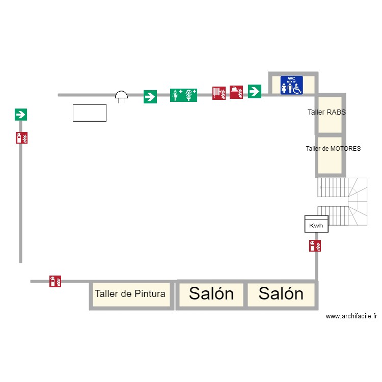 Hangar . Plan de 0 pièce et 0 m2