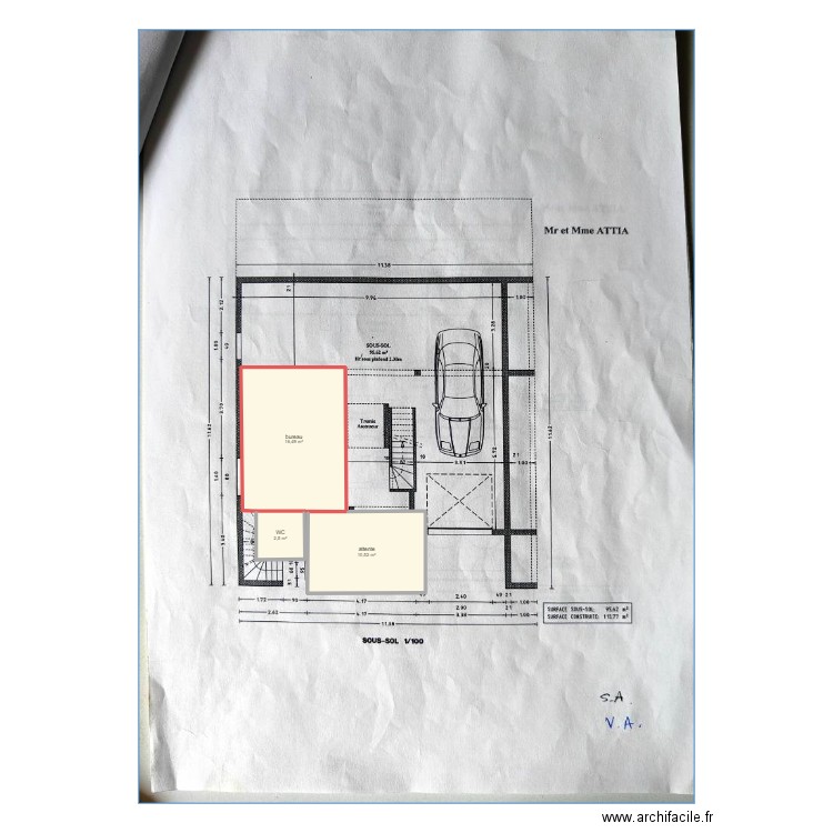 AMENAGEMENT GARAGE. Plan de 0 pièce et 0 m2