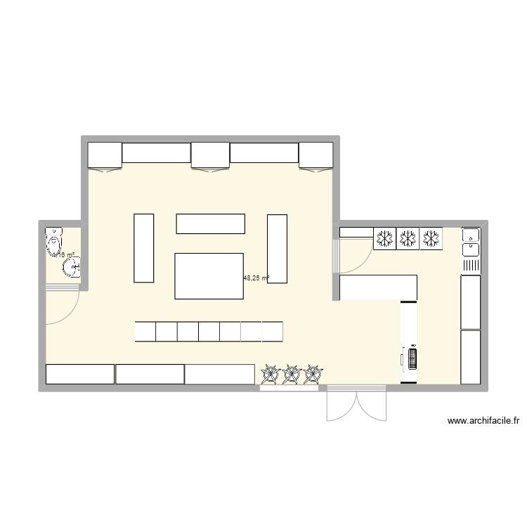 Frutería. Plan de 0 pièce et 0 m2