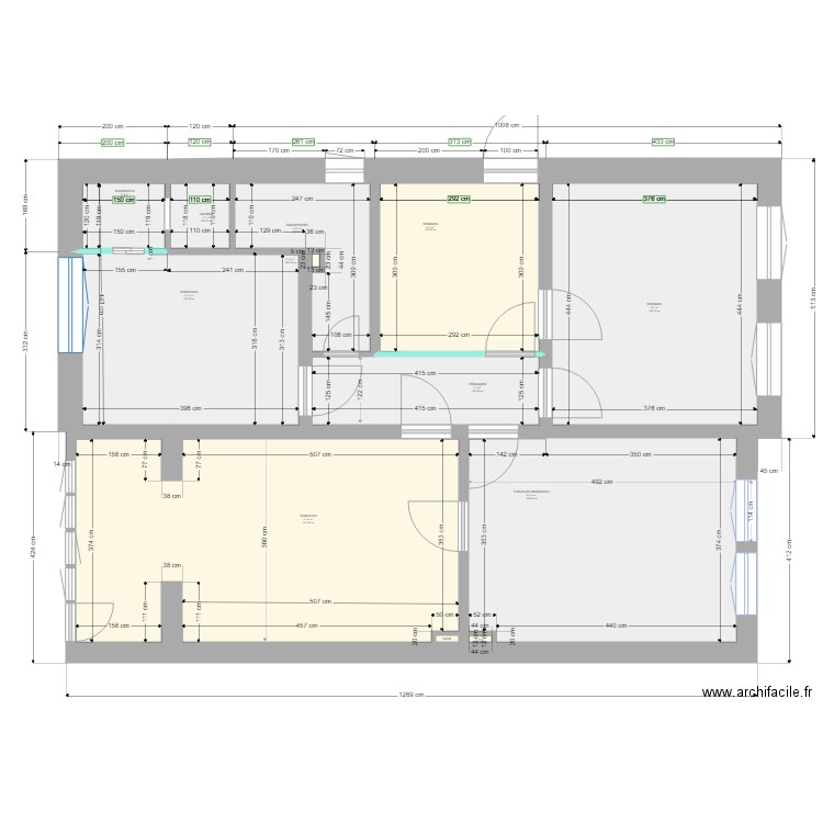 B 79  EG 5 nur Maße. Plan de 0 pièce et 0 m2