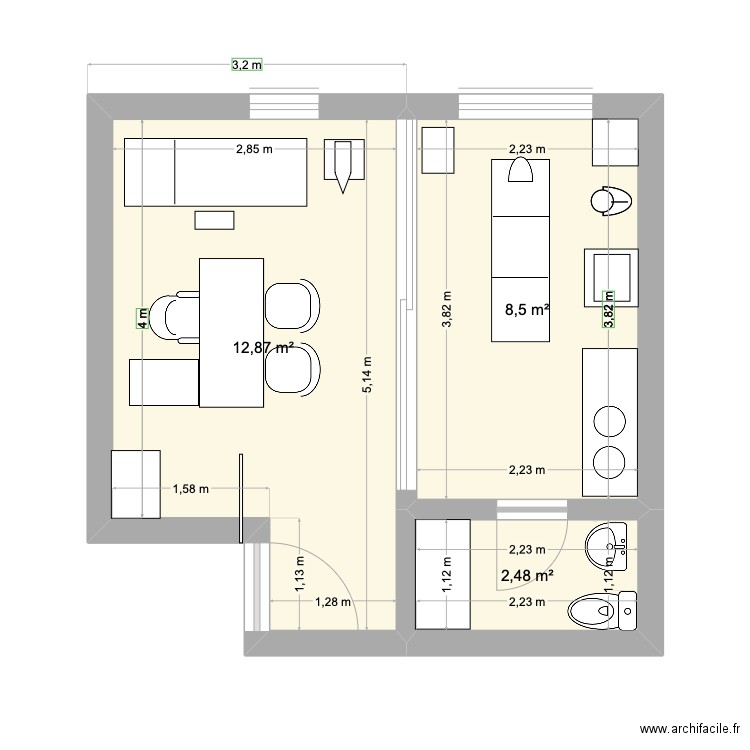 consulta. Plan de 0 pièce et 0 m2