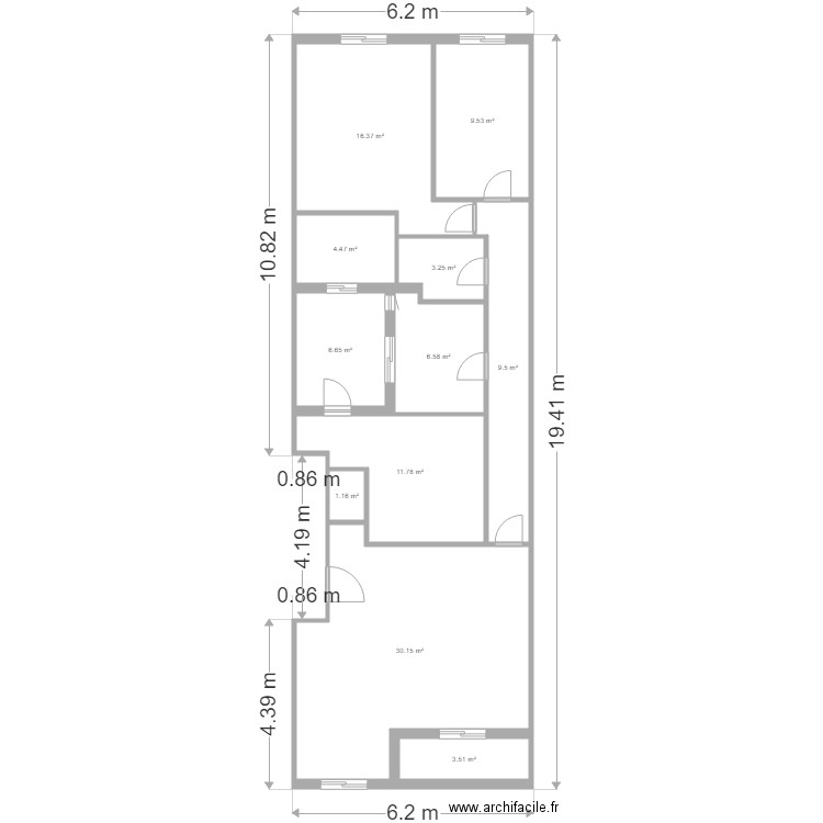 blasco ibañez 46 4 burjasot. Plan de 0 pièce et 0 m2