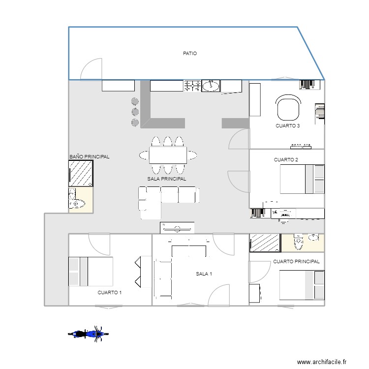 Casa. Plan de 0 pièce et 0 m2