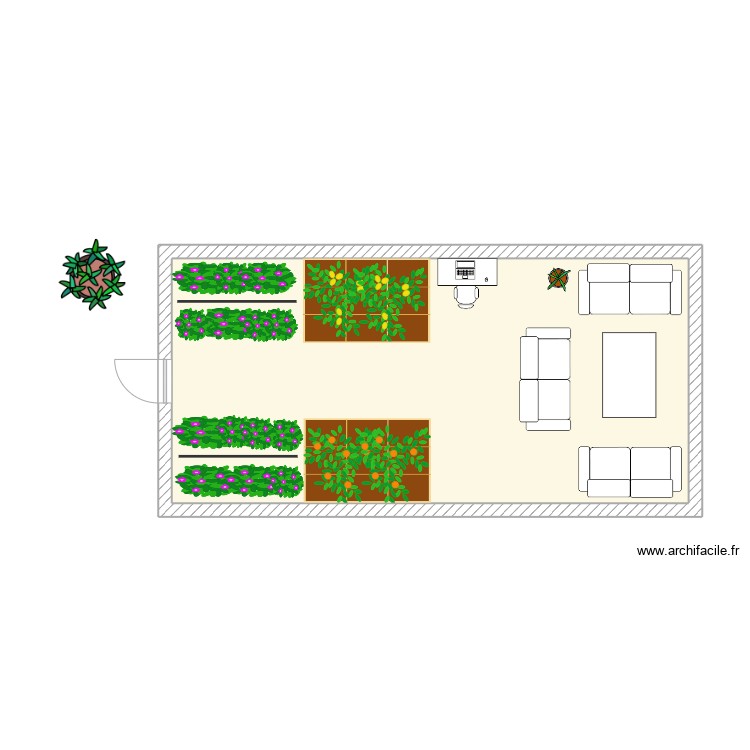 Jardin d'hiver. Plan de 0 pièce et 0 m2