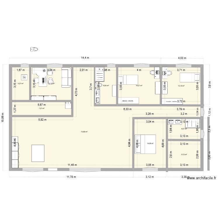 ultima enero. Plan de 0 pièce et 0 m2