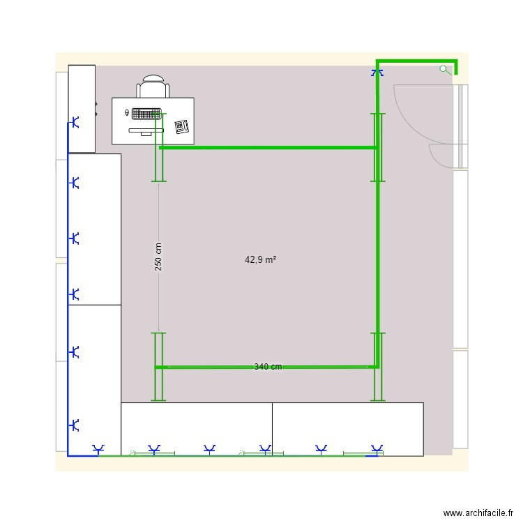 Aula 6to2da. Plan de 0 pièce et 0 m2