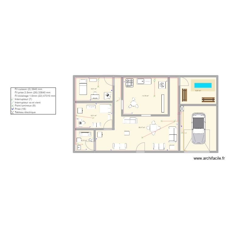 arquitectonico. Plan de 0 pièce et 0 m2